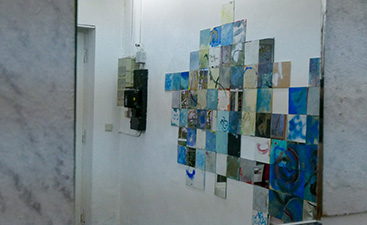 Spiegelraum Blue Wall, 2019