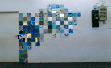 Spiegelraum Blue Wall, 2019